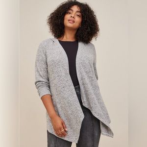 NWT Grey Hooded cardigan, 5X